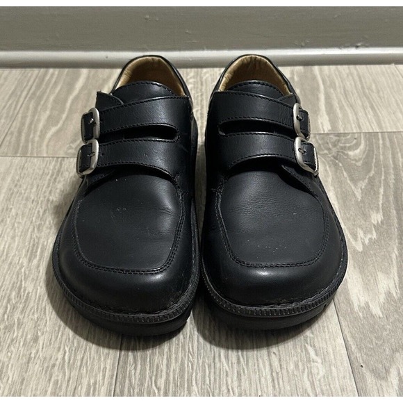Birkenstock Black Slip-On Loafers with Silver Buckles - Picture 5 of 8